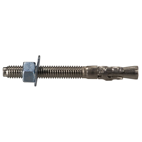 Torquemaster Torquemaster Wedge Anchor, 3/8" Dia., 3-3/4" L, Stainless Steel Blue Ruspert, 25 PK 55220 - main